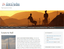 Tablet Screenshot of eastcarolinasailing.com